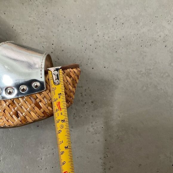 Prada Woven Metallic Wedges - Picture 8 of 11